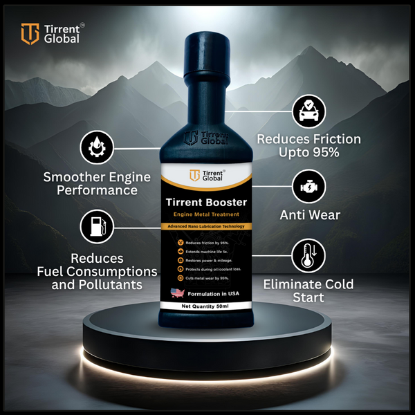 Tirrent Booster Engine Metal Treatment | Engine Oil Additive, High-Tech Wear Protection for Bikes and Scooter (50ml)