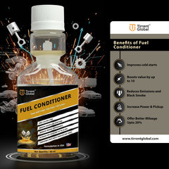 Tirrent Fuel Conditioner | Fuel Additive for Bikes, Scooters and Cars | Fuel Injector Cleaner | Mileage Booster Compatible for Petrol, Diesel and Bio Fuels (40 ml)