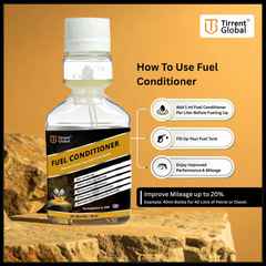 Tirrent Fuel Conditioner | Fuel Additive for Bikes, Scooters and Cars | Fuel Injector Cleaner | Mileage Booster Compatible for Petrol, Diesel and Bio Fuels (40 ml)