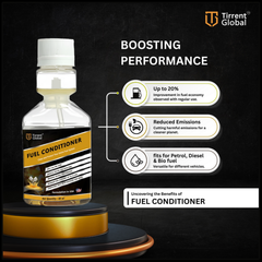 Tirrent Fuel Conditioner | Fuel Additive for Bikes, Scooters and Cars | Fuel Injector Cleaner | Mileage Booster Compatible for Petrol, Diesel and Bio Fuels (40 ml)