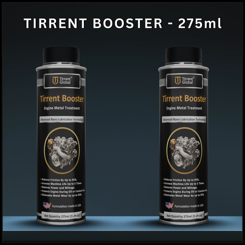 Tirrent Booster Engine Metal Treatment (275ml) Engine Oil Additive, High-Tech Wear Protection for Petrol and Diesel Vehicles
