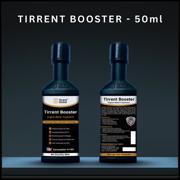Tirrent Booster Engine Metal Treatment | Engine Oil Additive, High-Tech Wear Protection for Bikes and Scooter (50ml)