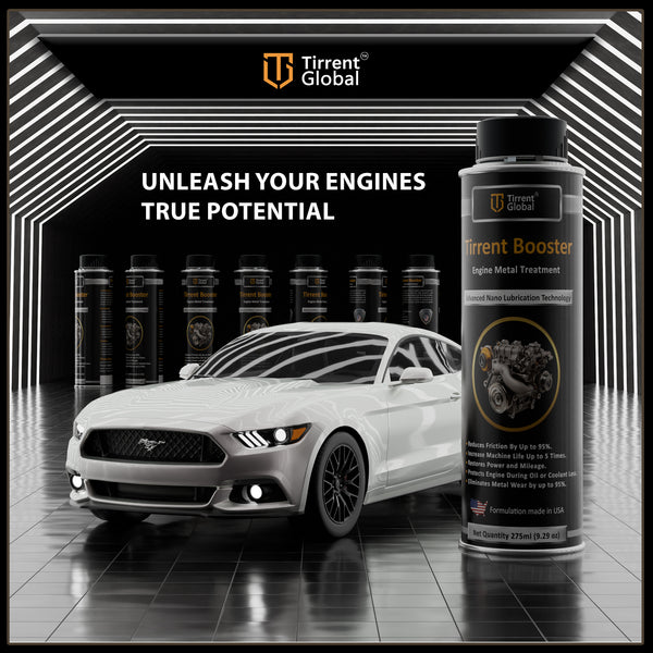 Tirrent Booster Engine Metal Treatment (275ml) Engine Oil Additive, High-Tech Wear Protection for Petrol and Diesel Vehicles