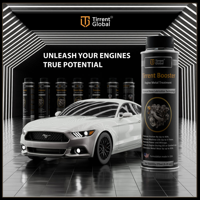 Tirrent Booster Engine Metal Treatment (275ml) Engine Oil Additive, High-Tech Wear Protection for Petrol and Diesel Vehicles