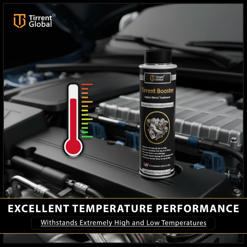 Tirrent Booster Engine Metal Treatment (275ml) Engine Oil Additive, High-Tech Wear Protection for Petrol and Diesel Vehicles