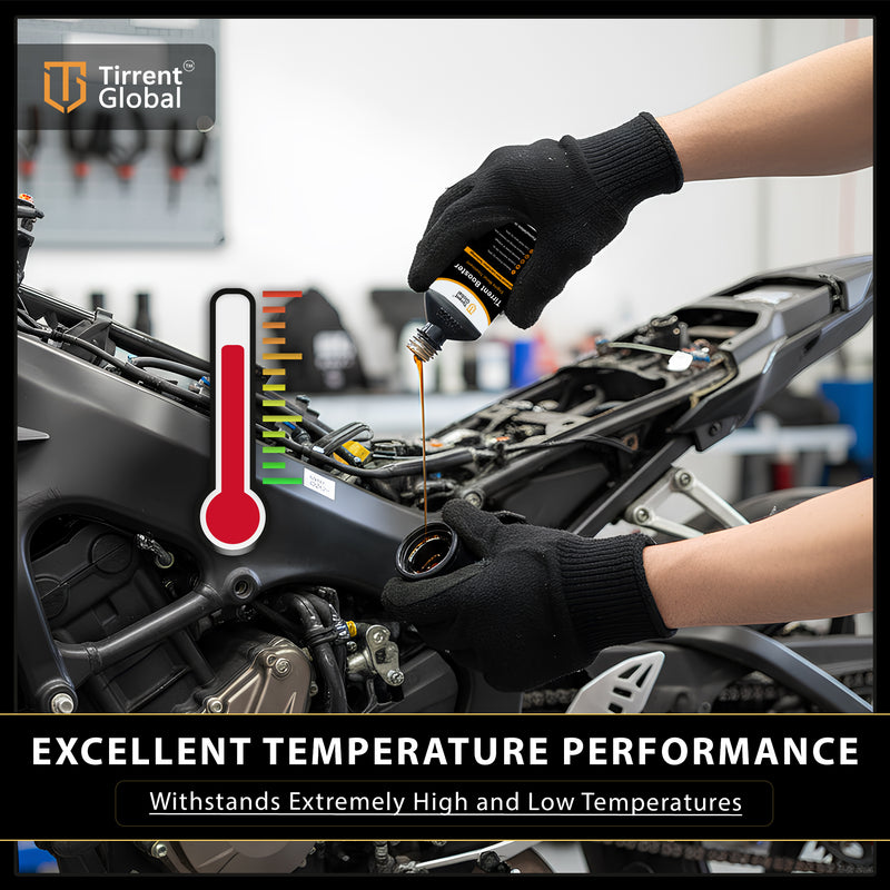 Tirrent Booster Engine Metal Treatment | Engine Oil Additive, High-Tech Wear Protection for Bikes and Scooter (50ml)