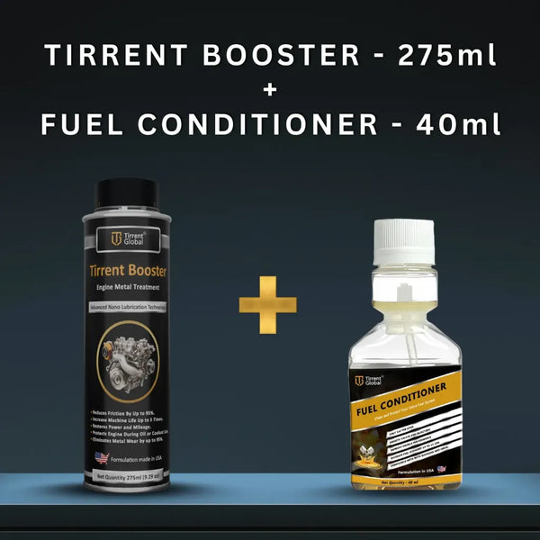 Tirrent Booster Engine Metal Treatment (275ml) + Tirrent Fuel Conditioner (40ml)