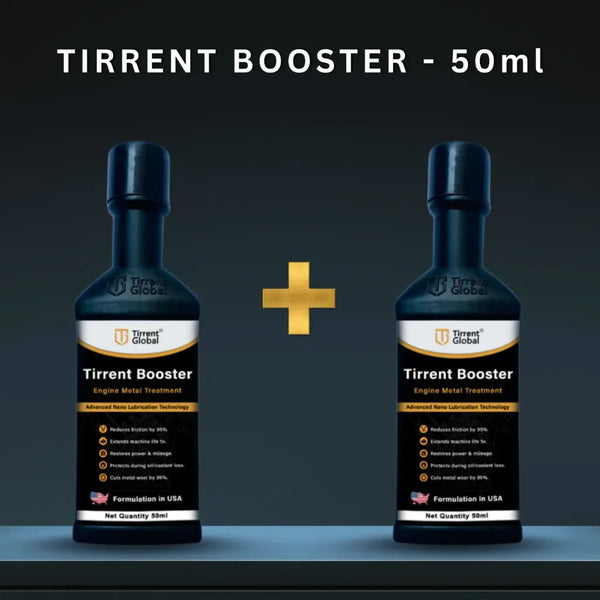 Tirrent Booster Engine Metal Treatment | Engine Oil Additive, High-Tech Wear Protection for Bikes and Scooter (50ml) (Combo of 2)